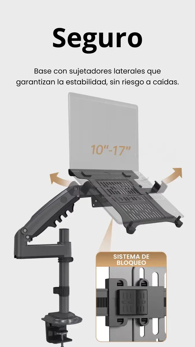 Soporte Brazo Ergonómico Para Portatil North Bayou H100 FP2 2