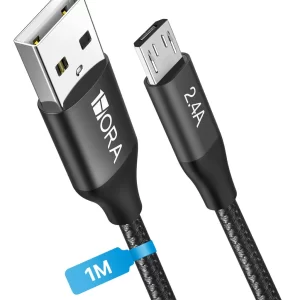 Cable Micro Usb Carga Rapida 2.4a 1m Trenzado Datos