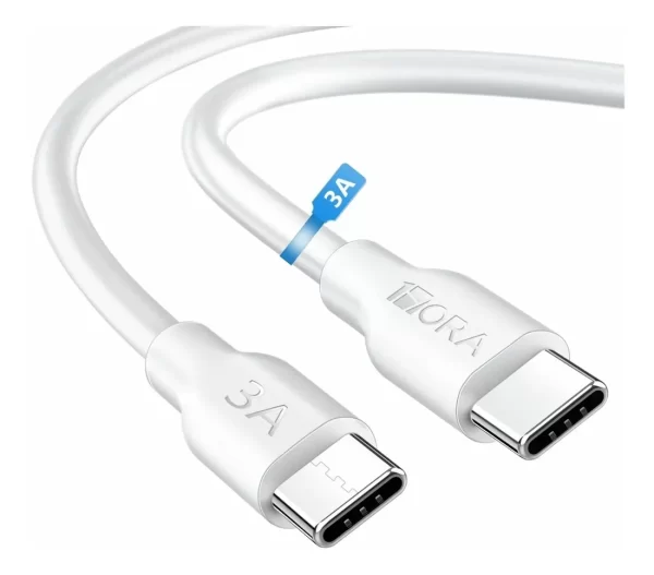Cable Tipo C a Tipo C Carga Rapida 3a 1m Datos Cable Tipo C a Tipo C Carga Rapida 3a 1m Datos