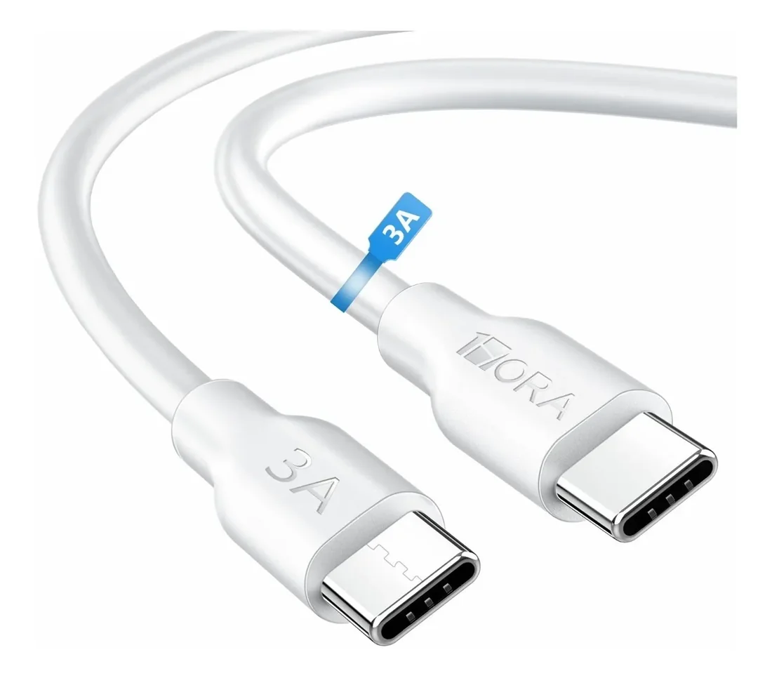 Cable Tipo C a Tipo C Carga Rapida 3a 1m Datos