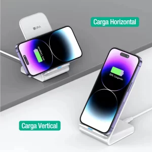 Cargador Inalambrico Qi 15w Carga Rapida iPhone Android