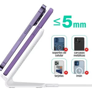 Cargador Inalambrico Qi 15w Carga Rapida iPhone Android