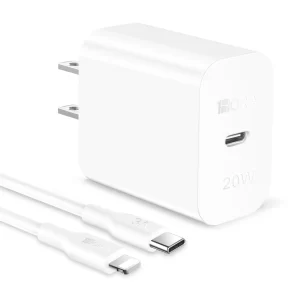 Cargador iPhone 20w Tipo C Carga Rapida Con Cable Lightning