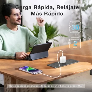 Cargador iPhone 20w Tipo C Carga Rapida Con Cable Lightning