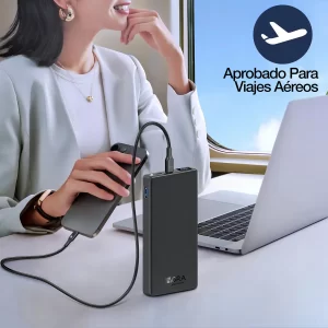 Power Bank 10000mah Carga Rapida 22.5w Pantalla 1hora