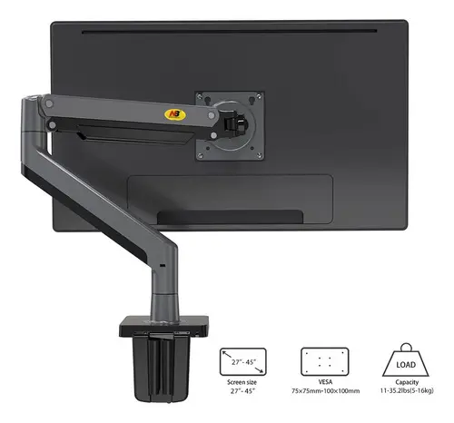 Soporte Monitor Brazo North Bayou G45 22 a 40 Gas Usb